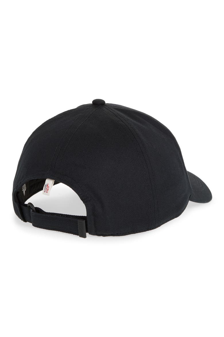 Logo Patch Cotton Twill Baseball Cap, Alternate, color, BLACK