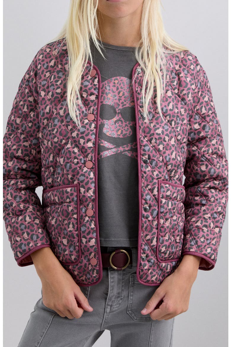 Dina Leo Jacket Girls, Alternate, color, Mauve