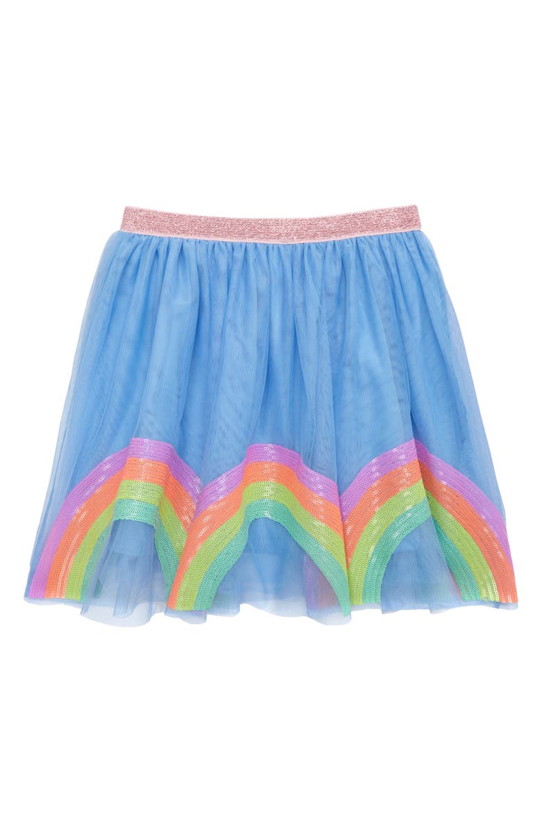 crewcuts by J.Crew Rainbow Sequin Tulle Skirt, Main, color,