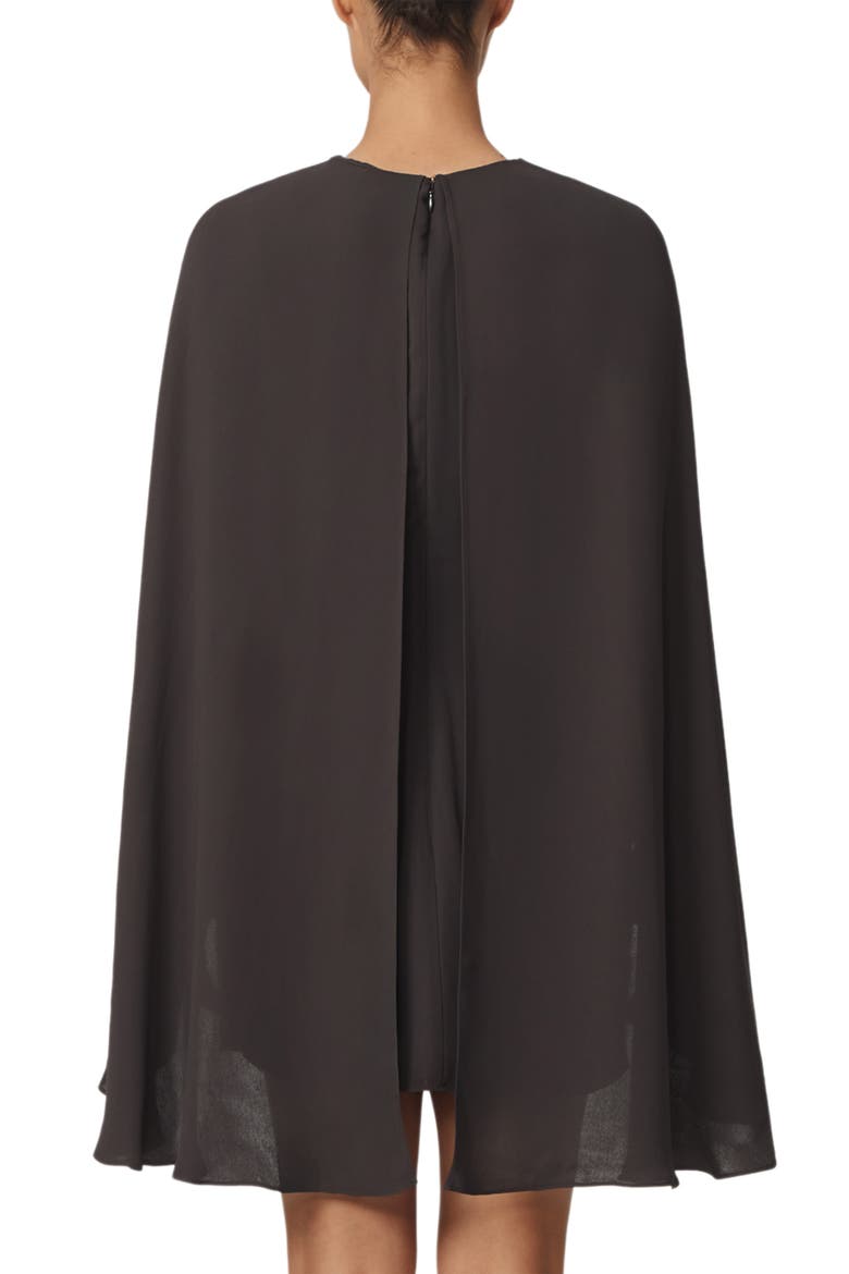 Cassidy Long Sleeve Cape Minidress, Alternate, color, GRAPE