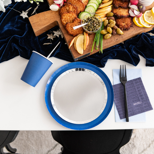 Jollity & Co Shade Collection Dinner Plates In Silver