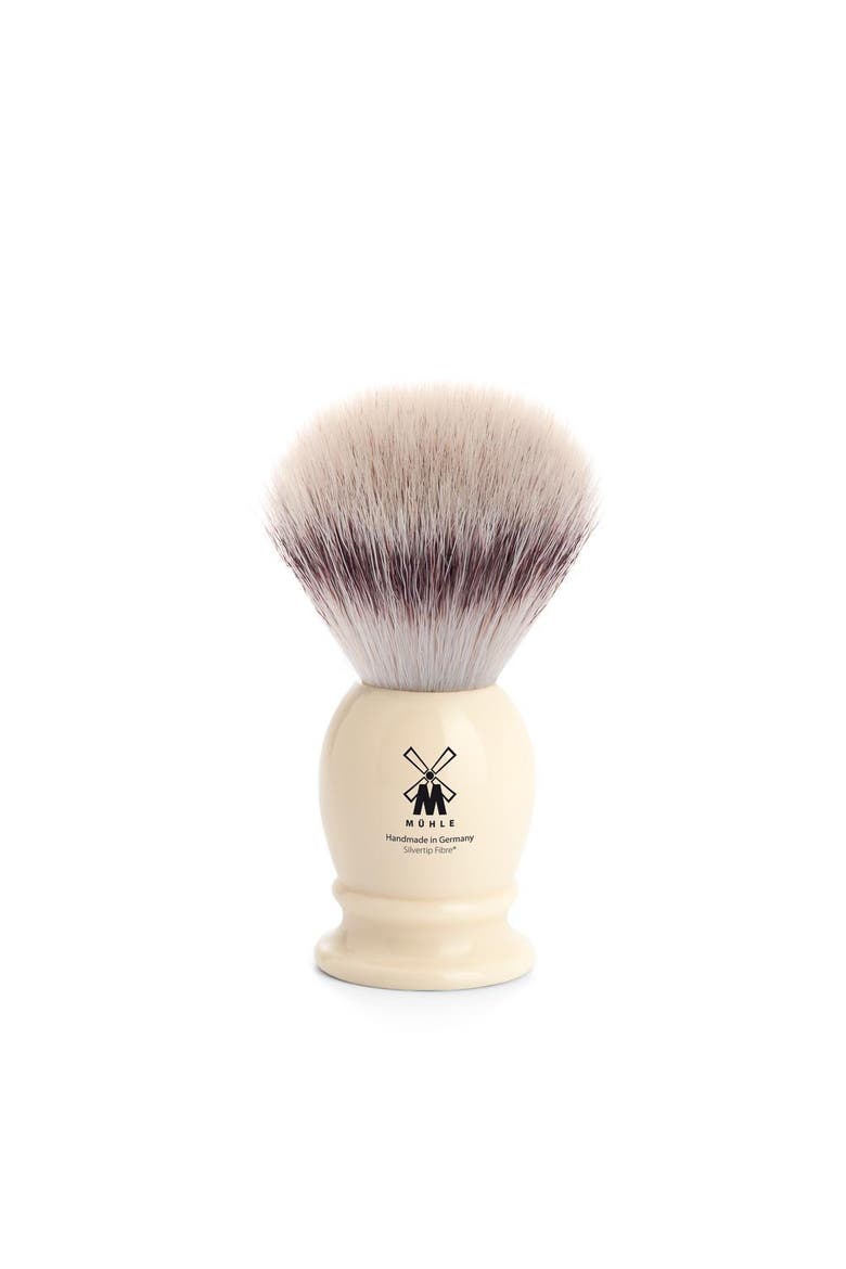 Classic Small Faux Ivory Silvertip Fiber Shaving Brush, Main, color, Ivory