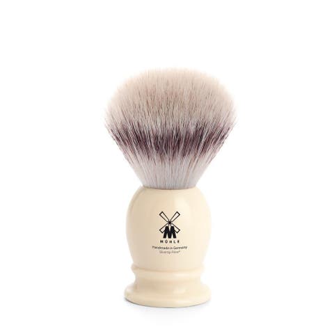 Classic Small Faux Ivory Silvertip Fiber Shaving Brush