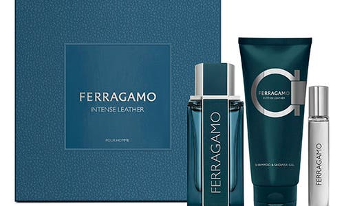 Ferragamo Itense Leather Eau De Parfum Gift Set (limited Edition) $166 Value In No Color