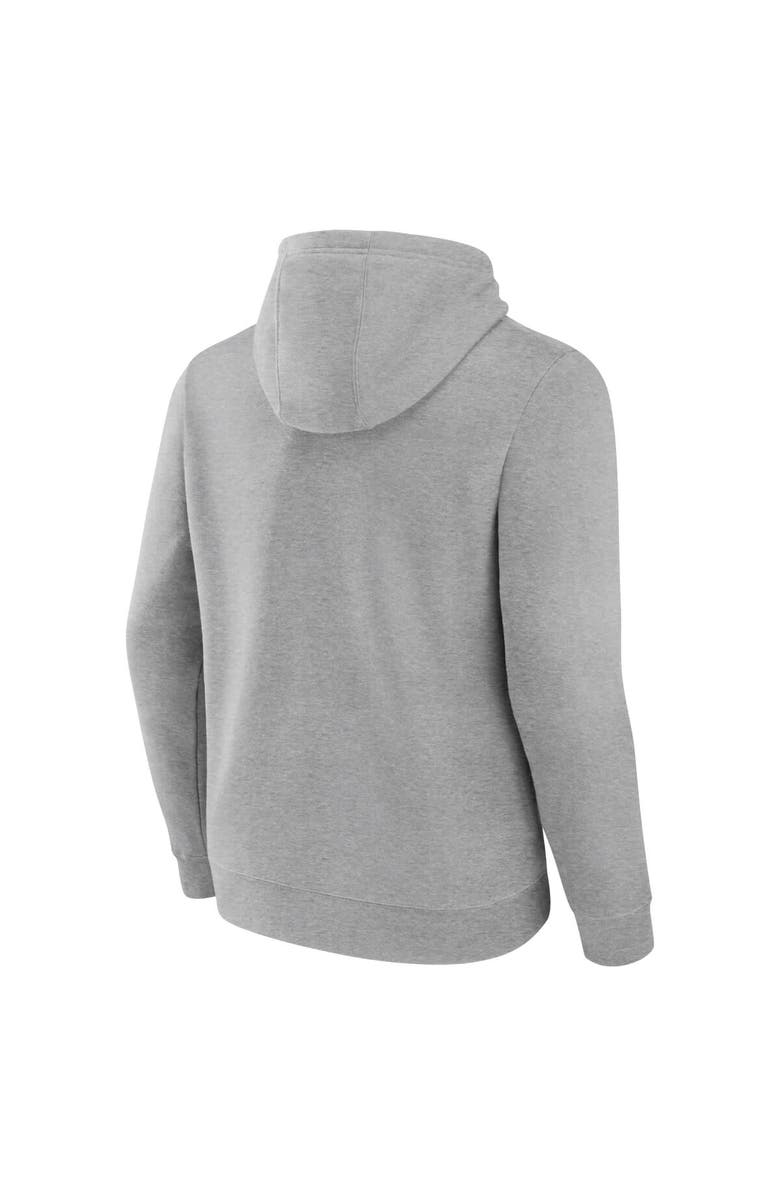 FANATICS Men's Fanatics Branded  Heather Gray Golden State Warriors Primary Logo Pullover Hoodie, Alternate, color, 