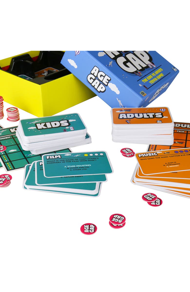 GIFT REPUBLIC Age Gap Trivia Card Game, Alternate, color, Assorted