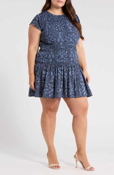 Chelsea28 Smocked Bodice Drop Waist Dress