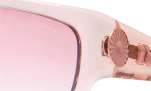 Dezi Tints Out 61mm Gradient Wrap Sunglasses In Pink