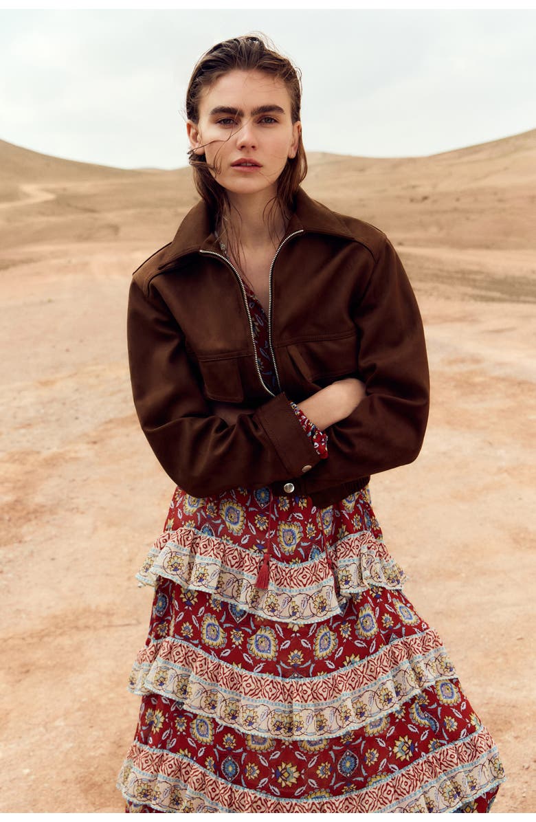 H&M Coated jacket, Main, color, Brown