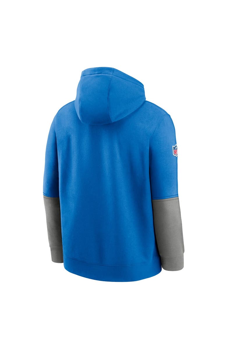 Nike Men's Nike Blue Detroit Lions 2024 Sideline Club Pullover Hoodie, Alternate, color, Blue