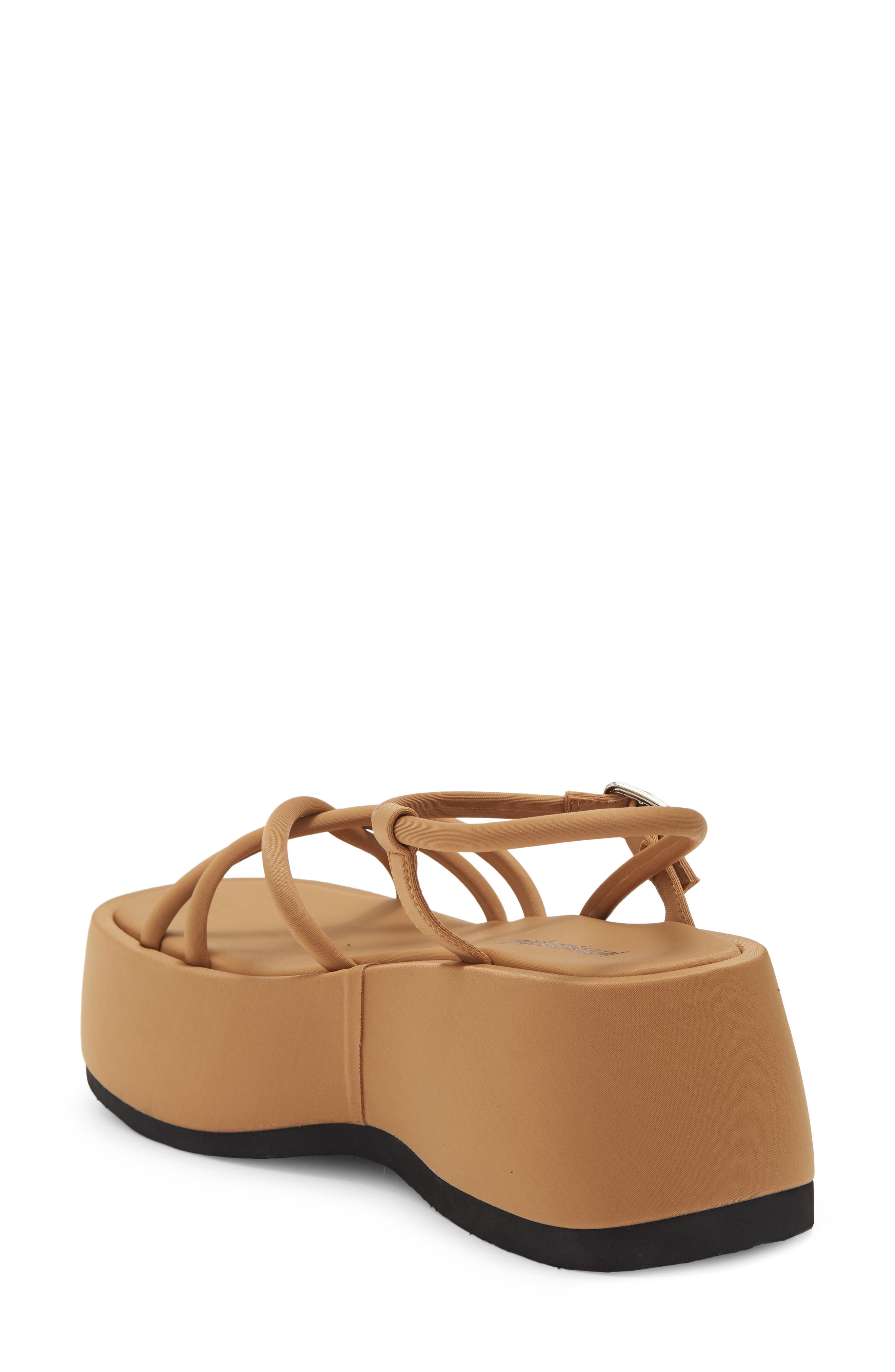Glow-Up Platform Wedge Sandal, Alternate, color, DARK NATURAL NEOPRENE