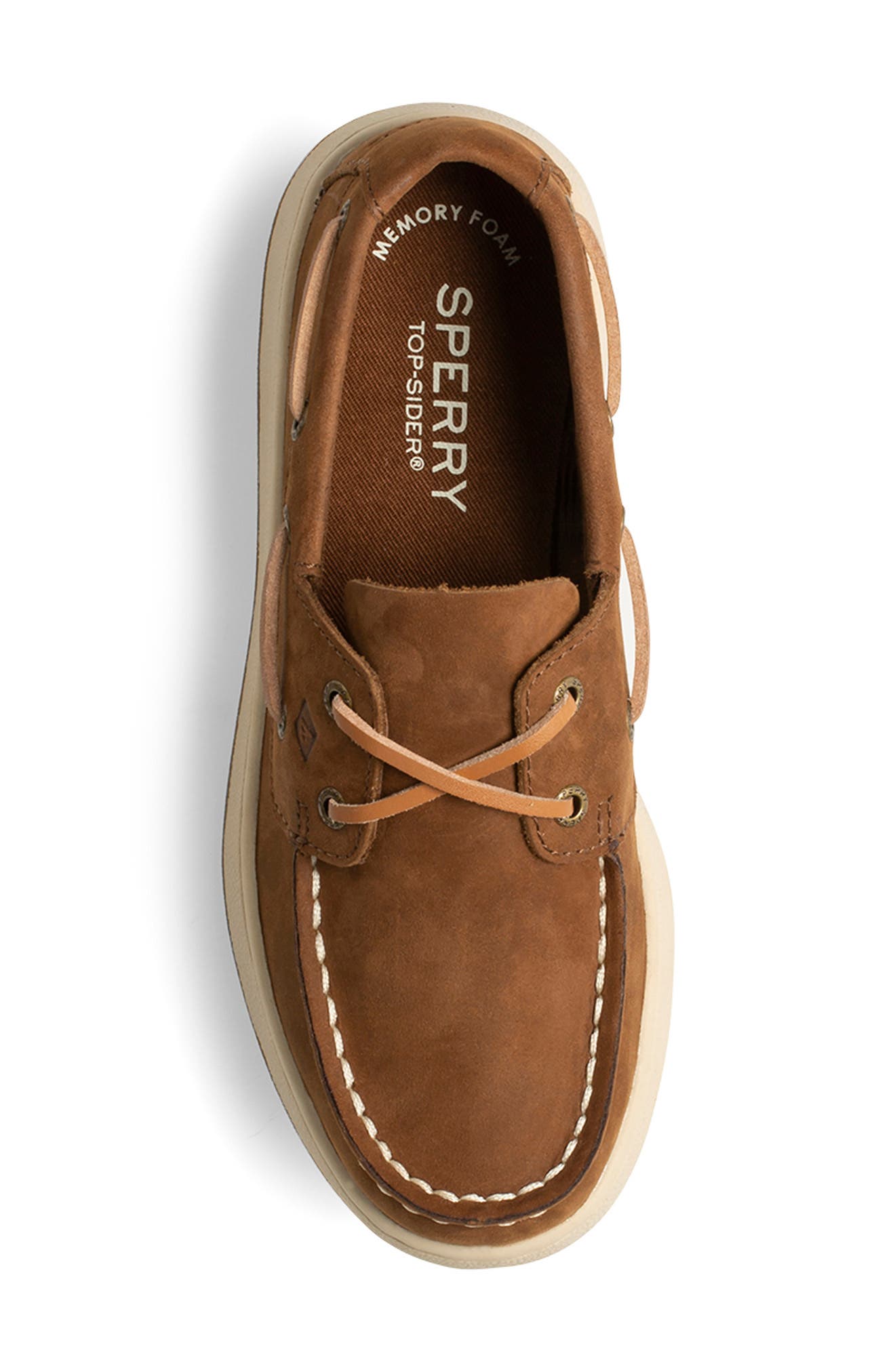 SPERRY TOP-SIDER<sup
®</sup
 Sperry Kids Cup II Boat Shoe, Alternate, color, Brown