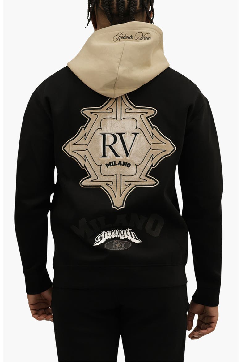 Milano Strength Premium Blend Hoodie, Alternate, color, Black