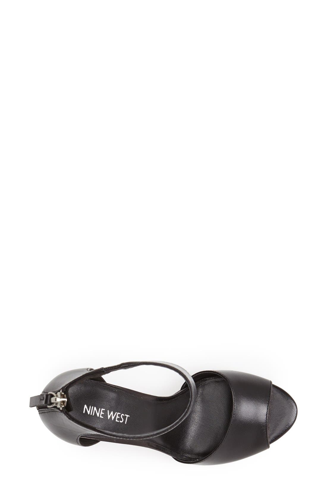 Nine West 'Superstardom' Ankle Strap Sandal, Alternate, color, 