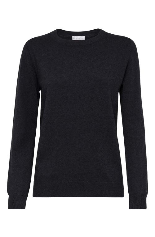 Shop Brunello Cucinelli Cashmere Sweater In Lignite Grey
