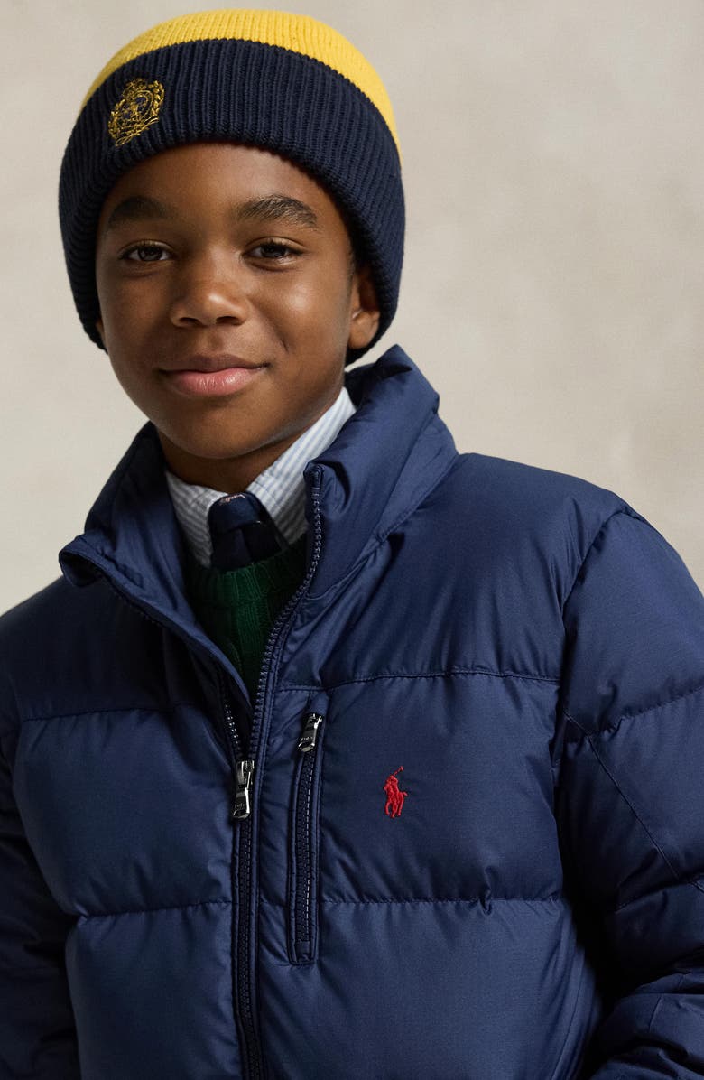 Polo Ralph Lauren Kids' Gorham Water Repellent 650 Fill Power Down Jacket, Alternate, color, Navy