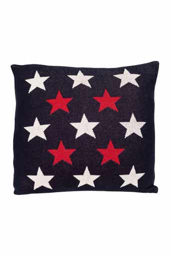 PARKLAND COLLECTION Stars Transitional Navy Blue Throw Pillow