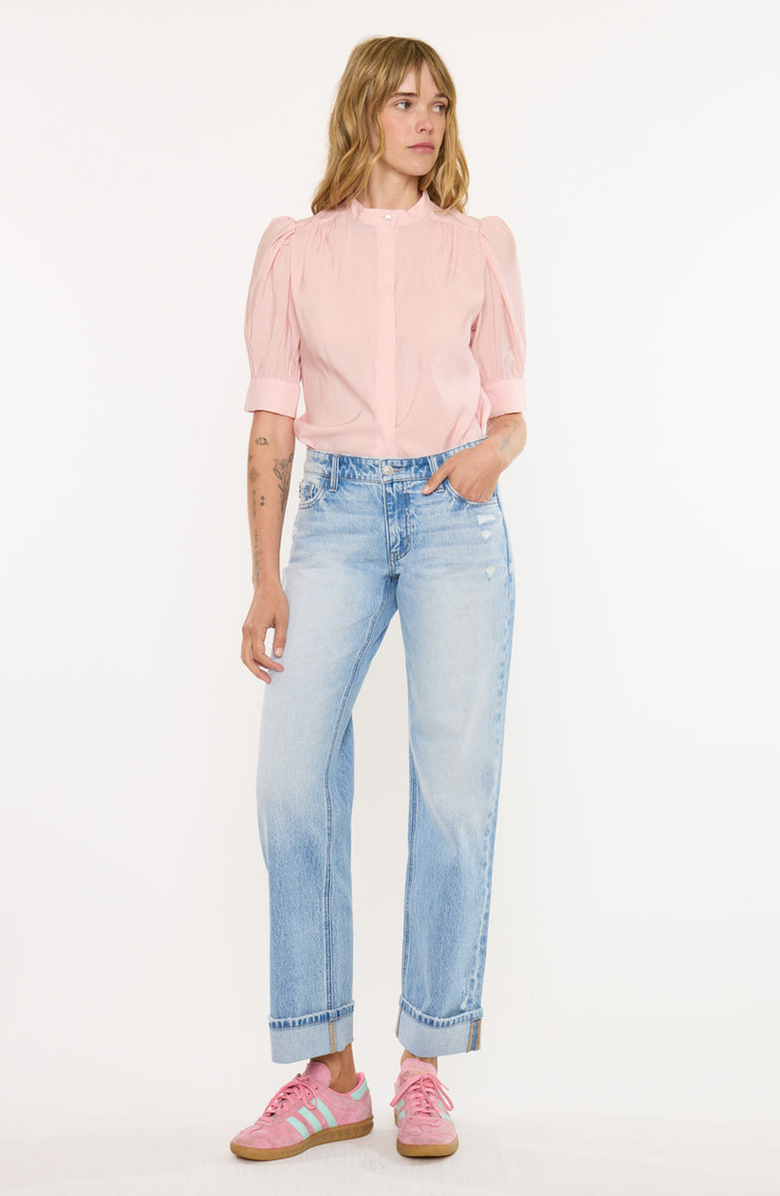 KanCan Essentials Passion Essentials Low Rise Straight Jeans, Main, color, Light Wash