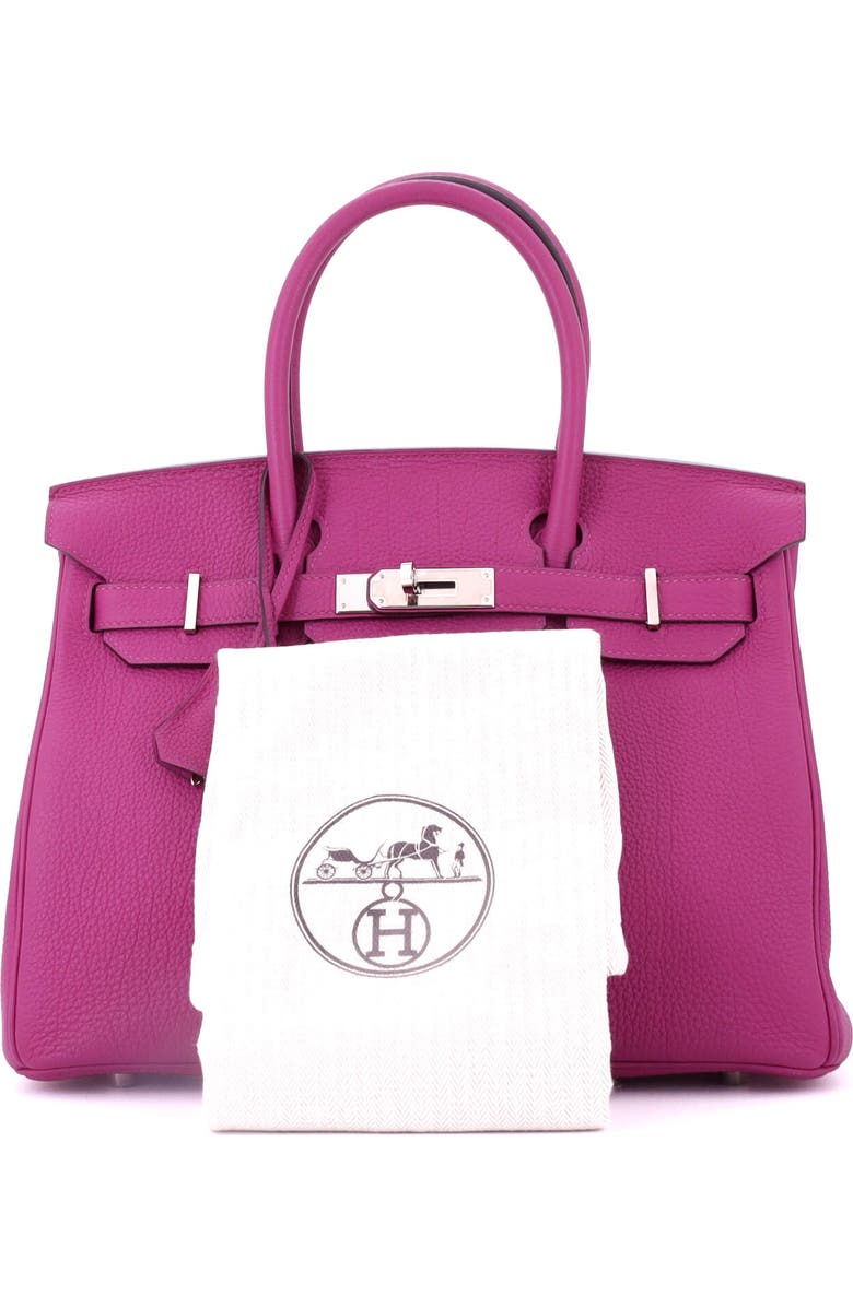 Pre-Owned Hermes Birkin Handbag Pink Togo with Palladium Hardware 30, Alternate, color, Rose Pourpre