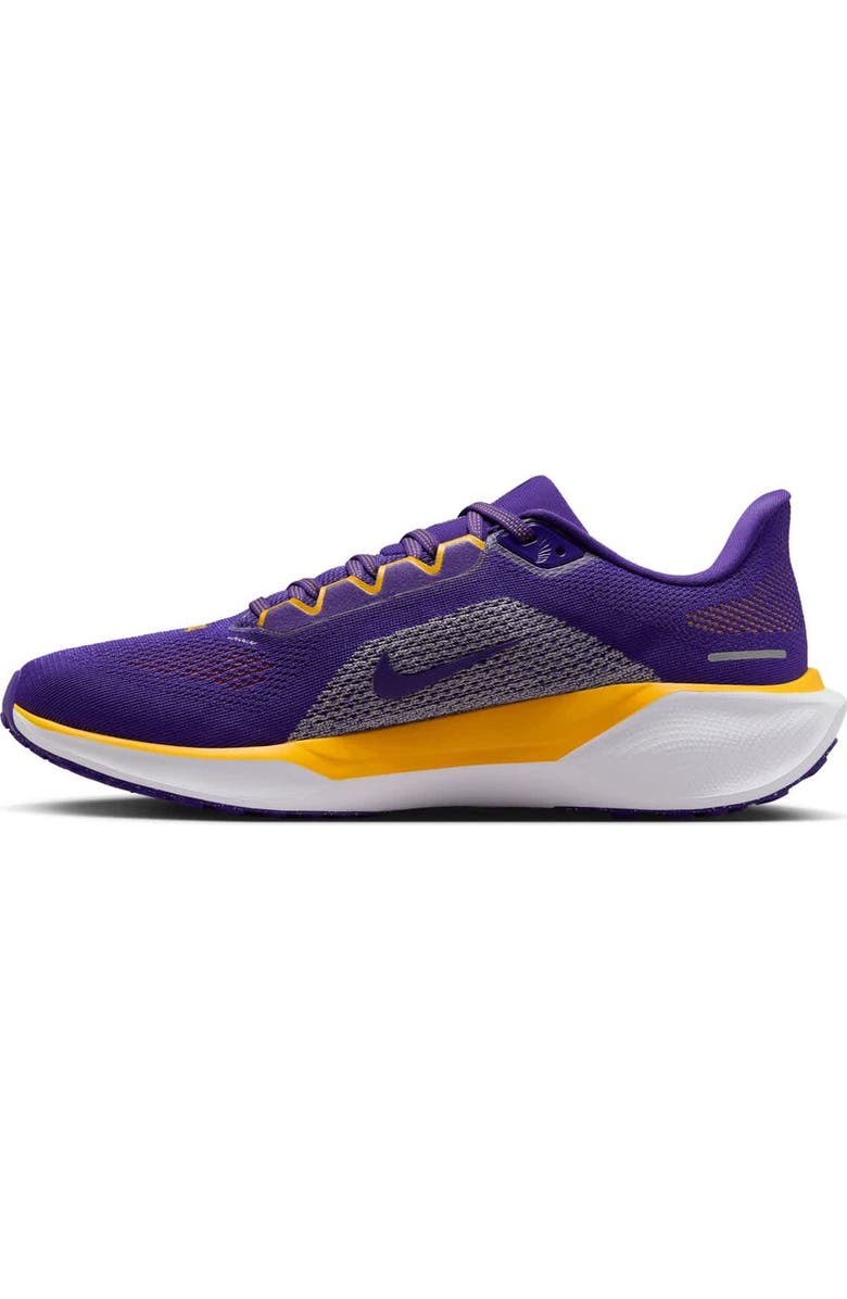 Nike Unisex Nike Purple LSU Tigers Zoom Pegasus 41 Running Shoes, Alternate, color,