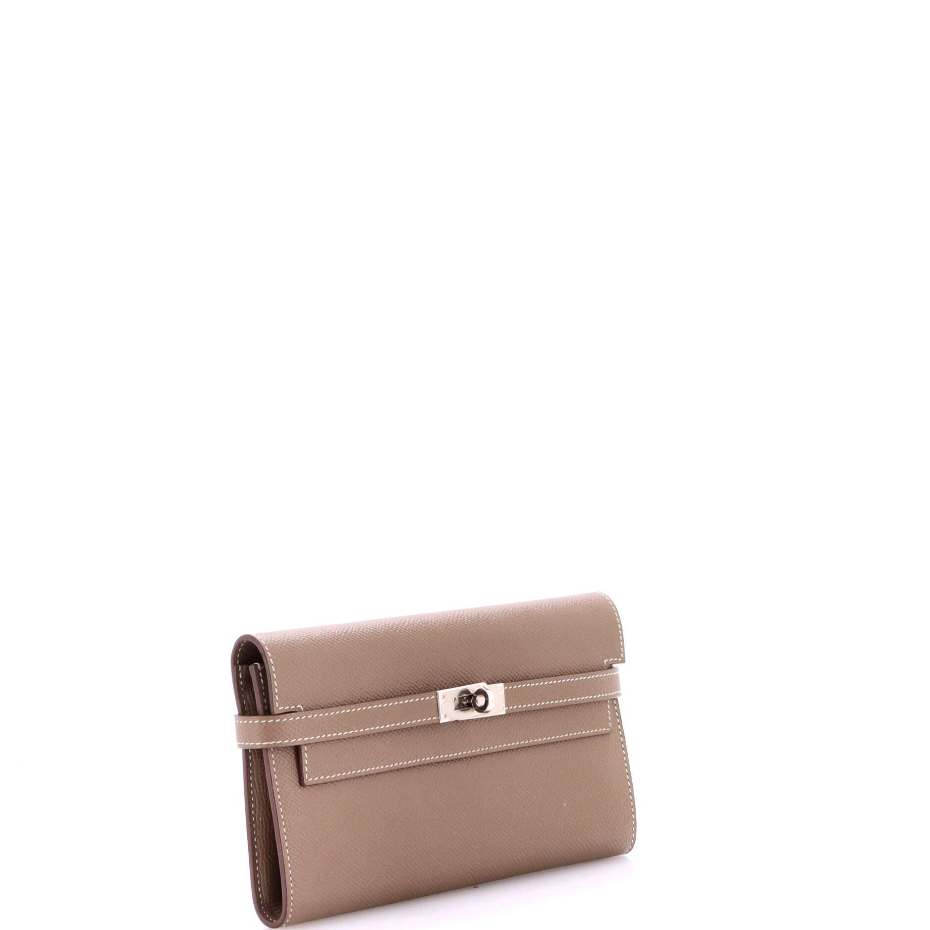 Kelly Wallet Epsom Long, Alternate, color, Grey