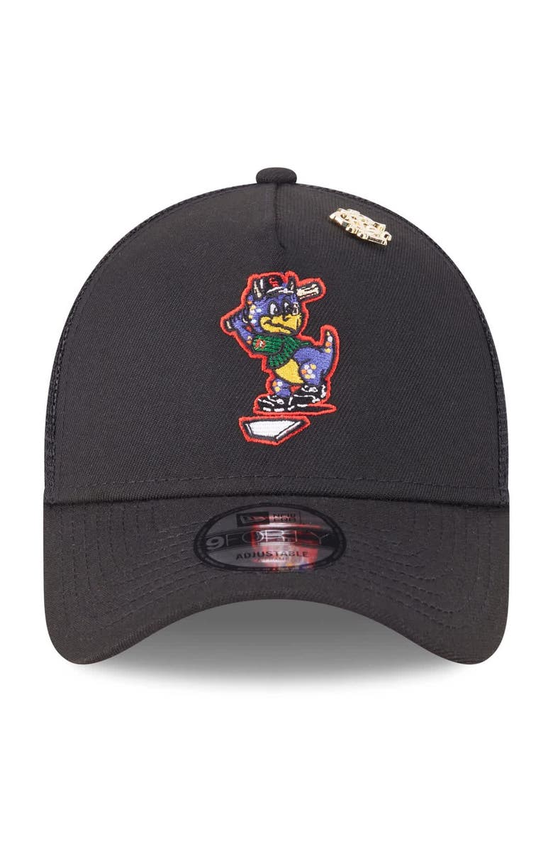 New Era Men's New Era Black Colorado Rockies 2025 Big League Chew A-Frame 9FORTY Adjustable Trucker Hat, Alternate, color, Black