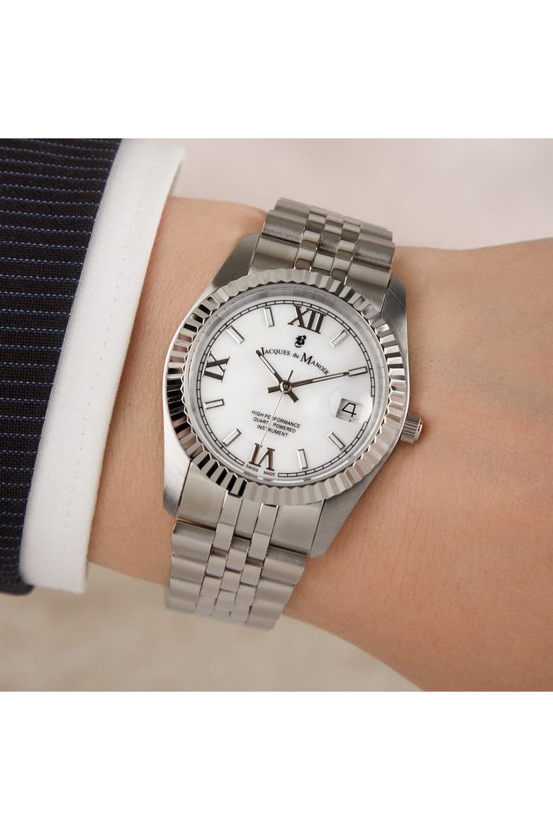 Inspiration Roman - 34mm, Mother-of-Pearl Dial, Stainless Steel Ladies Watch, Alternate, color, Mother-of-Pearl