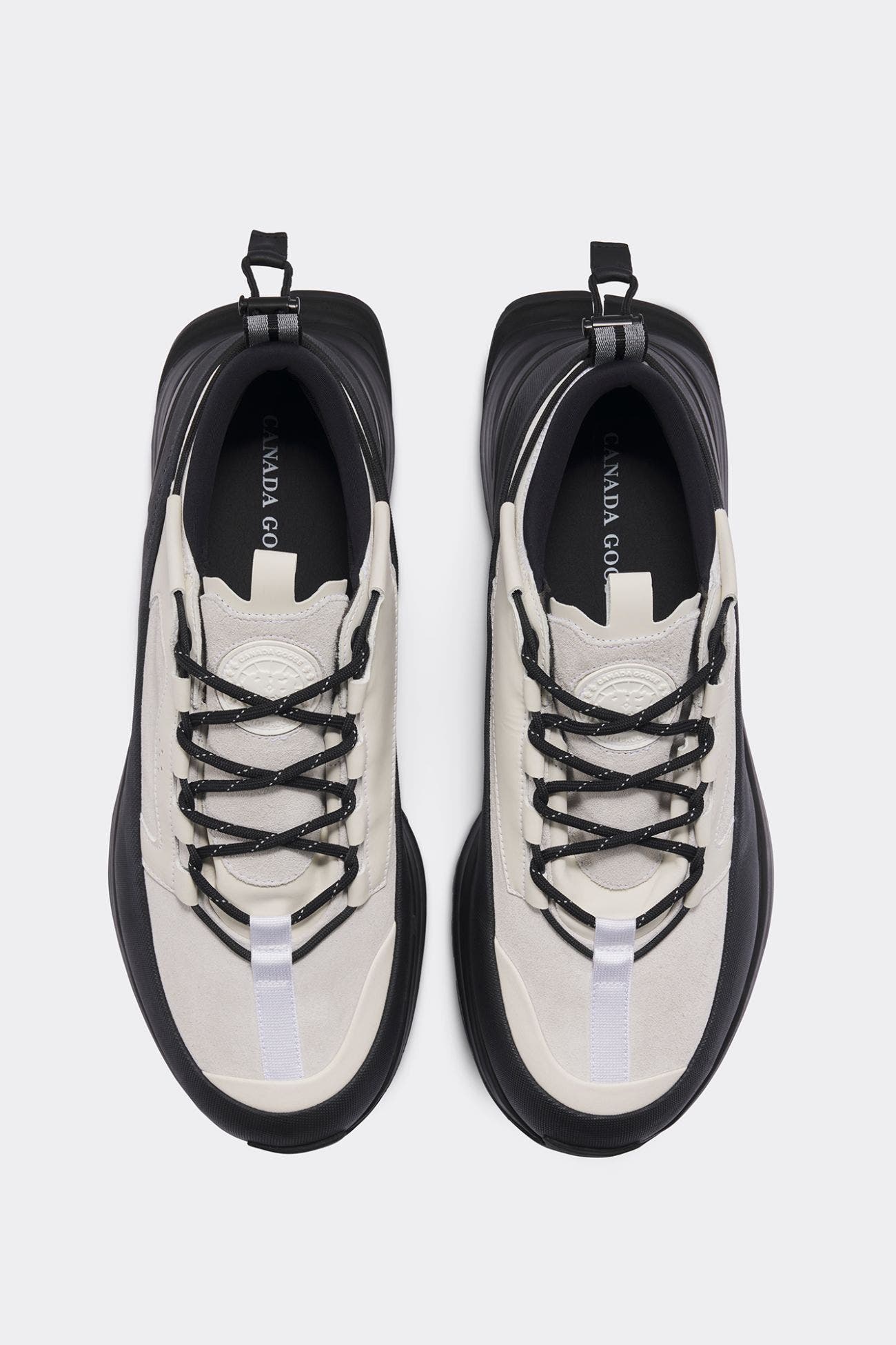 Men's Glacier Trail Sneaker, Alternate, color, White/Black