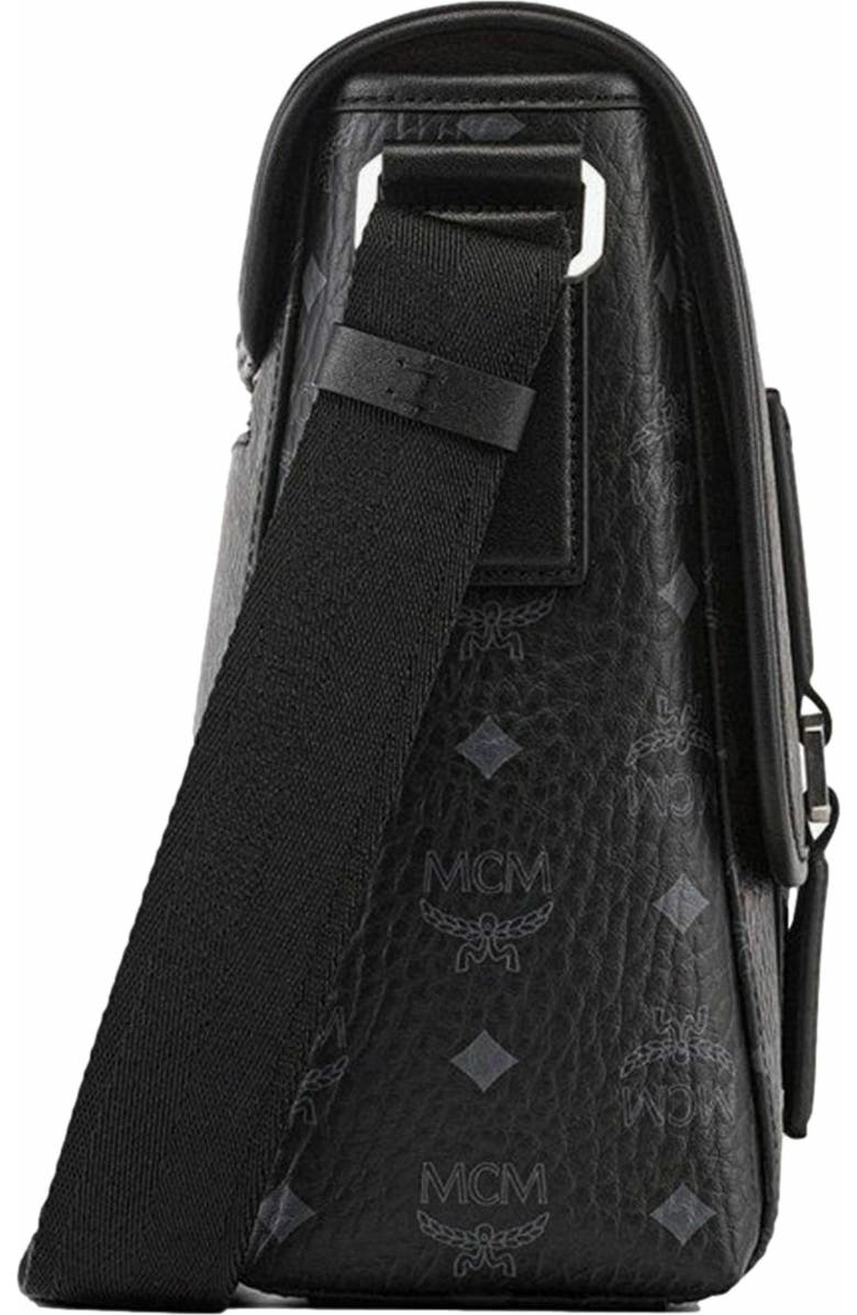 MCM Aren Messenger in Visetos, Alternate, color, Black