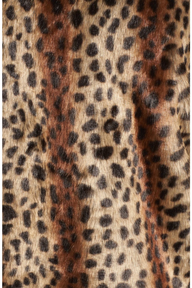 Mika Leopard Faux Fur Jacket, Alternate, color, LEOPARD