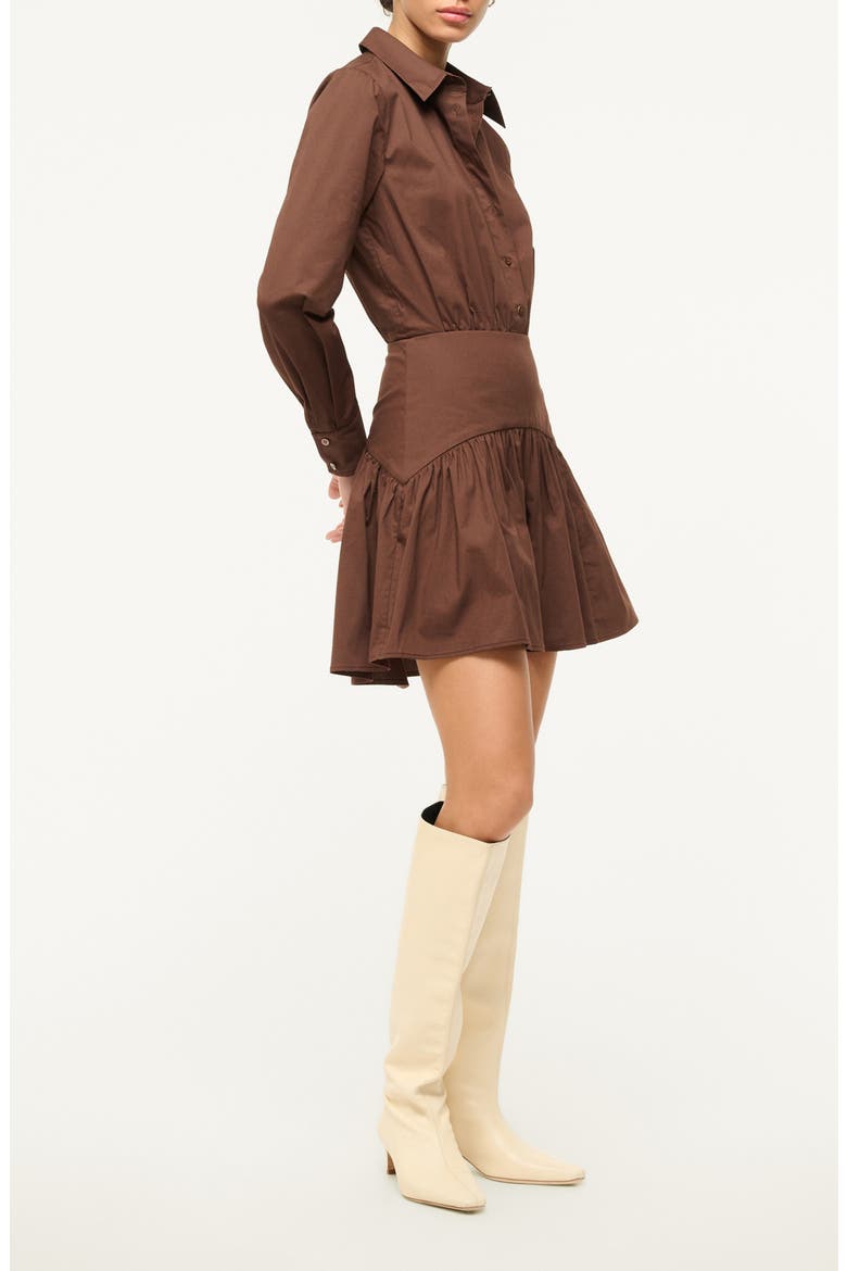 Rocco Long Sleeve Minidress, Alternate, color, EARTH