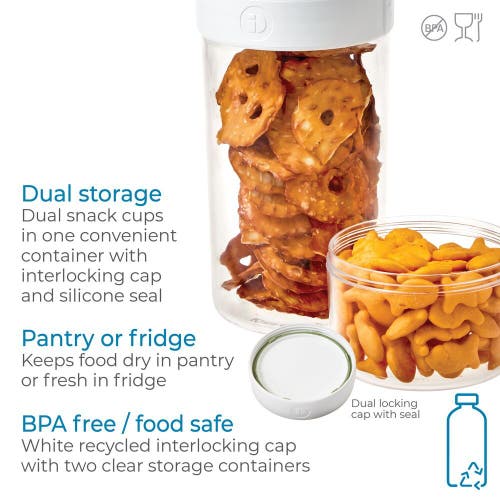 Idesign Large Stack 'n Snack Food Containers