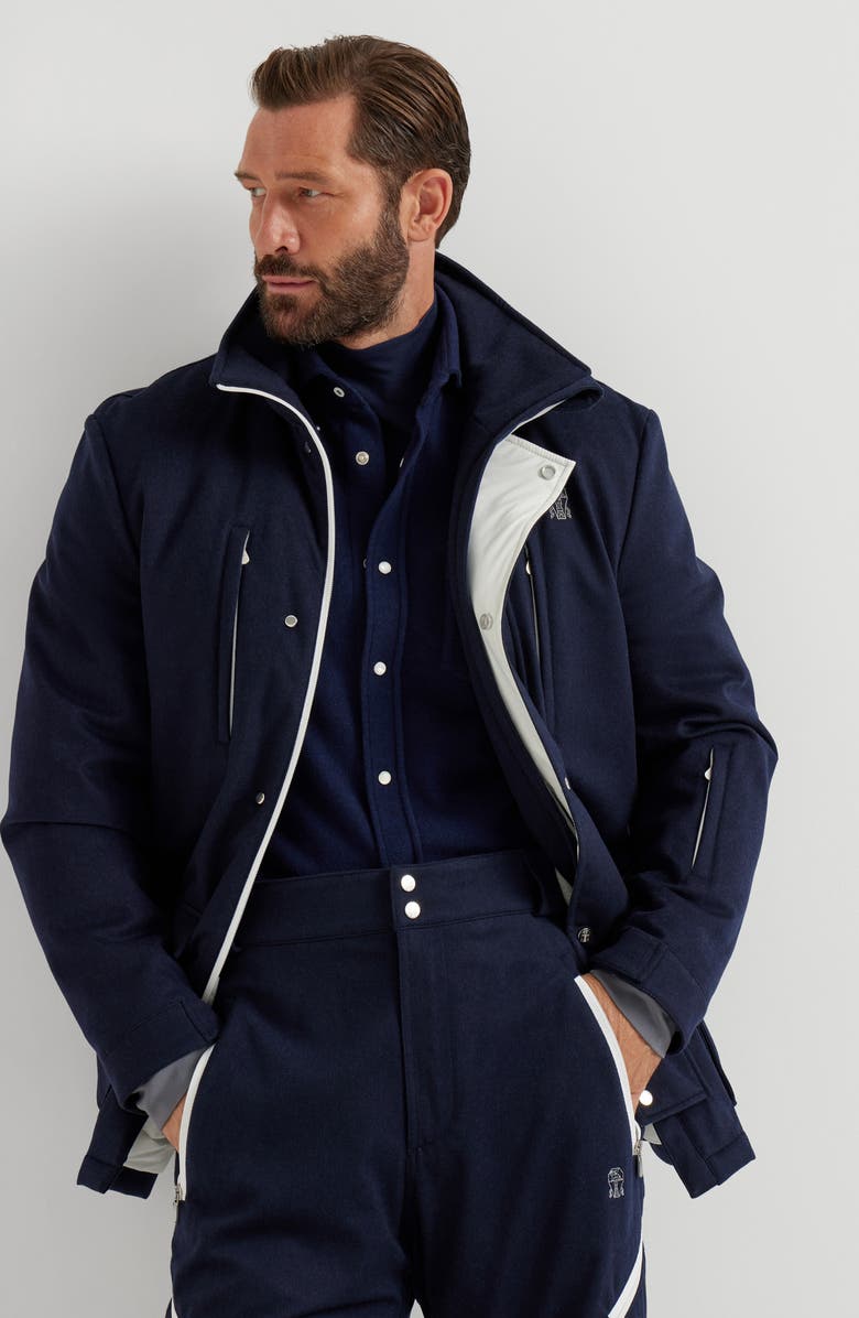 Brunello Cucinelli Mountain safari jacket, Alternate, color, Blue