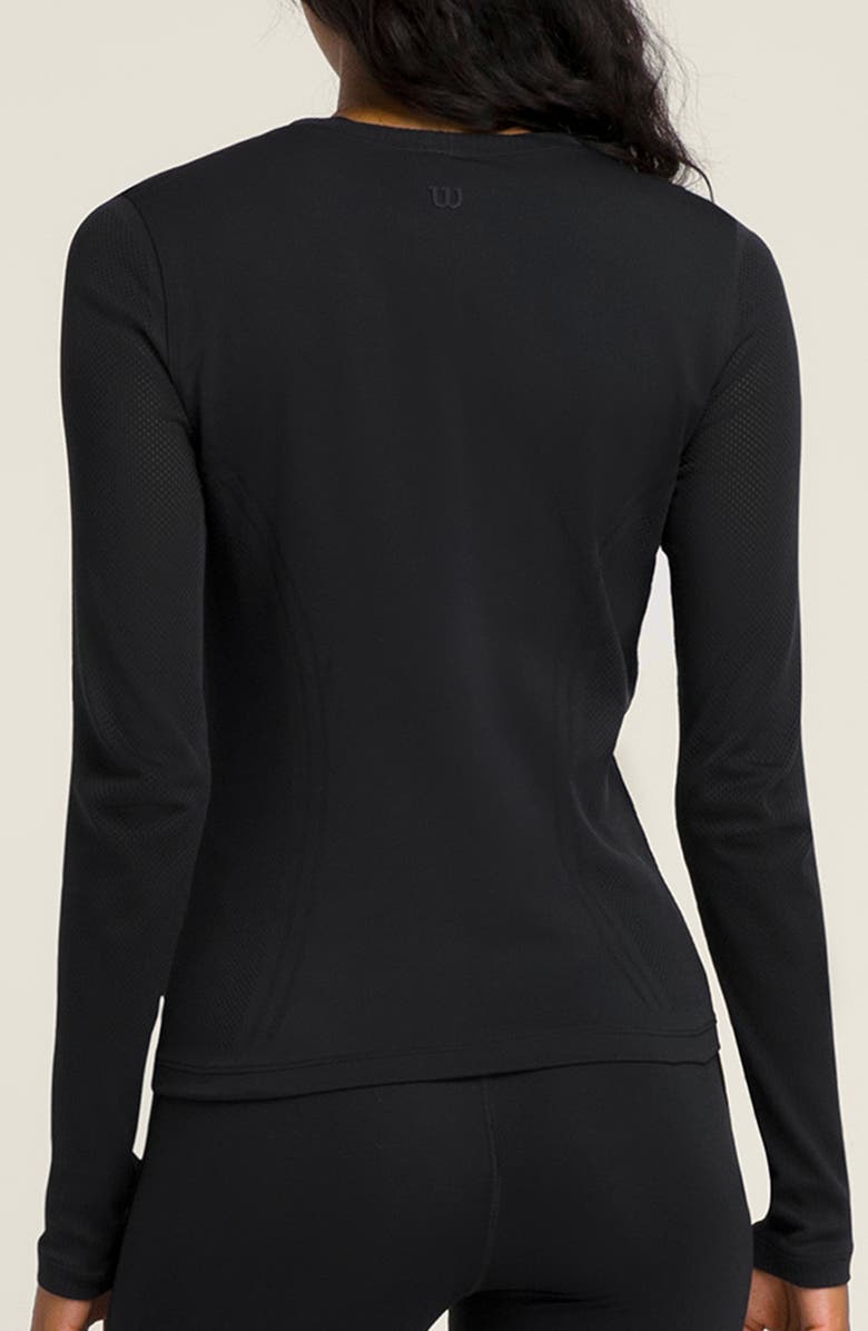 WILSON Pro Seamless Long Sleeve Top, Alternate, color, Black