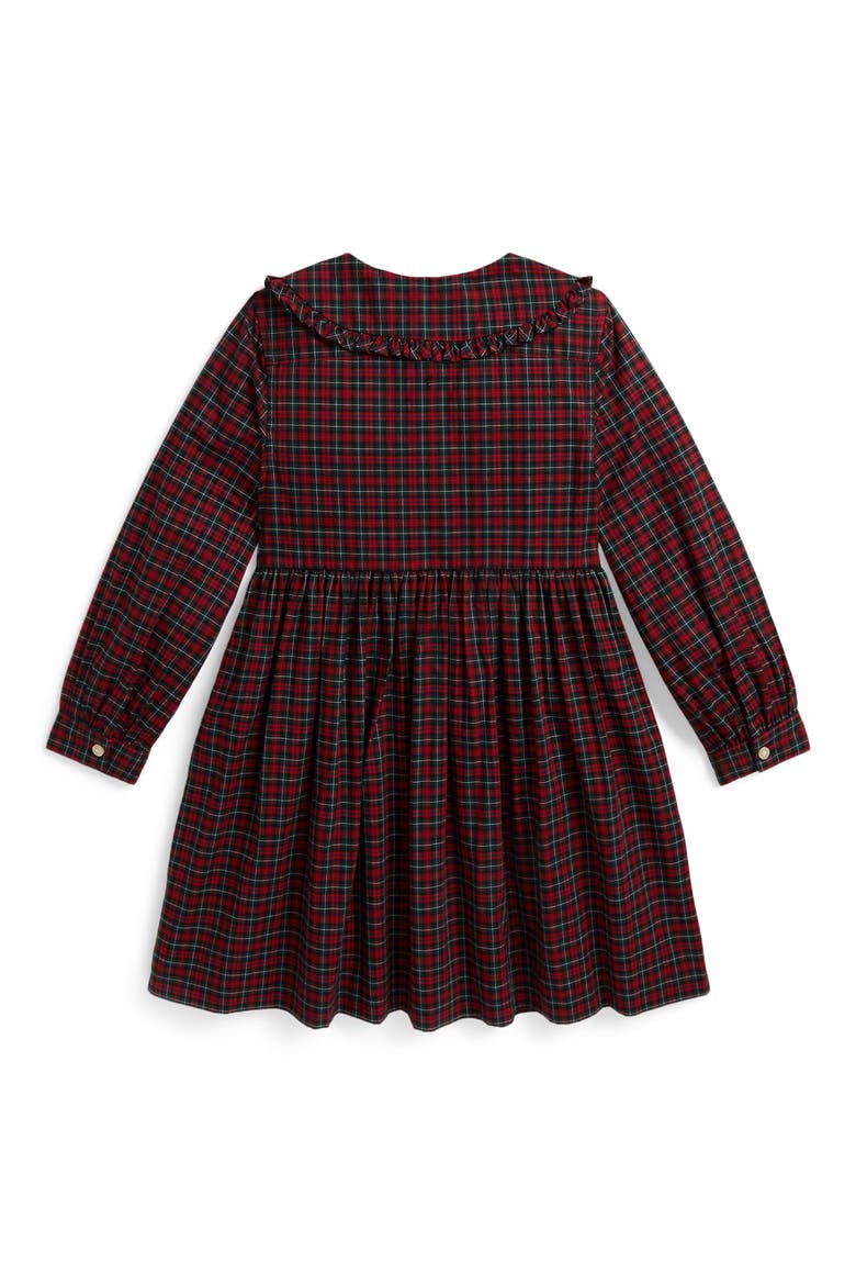 Kids' Plaid Cotton Poplin Shirtdress, Alternate, color, MULTI