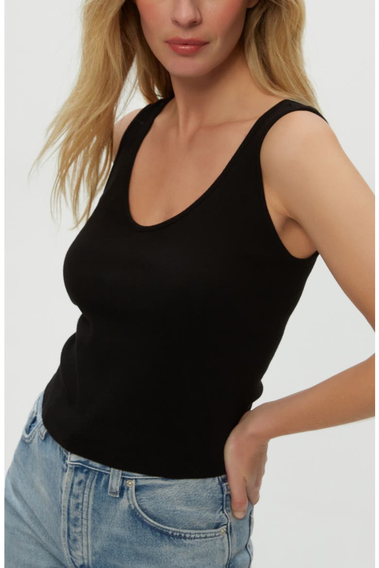 Sloan V-Neck Tank, Main, color, BLACK