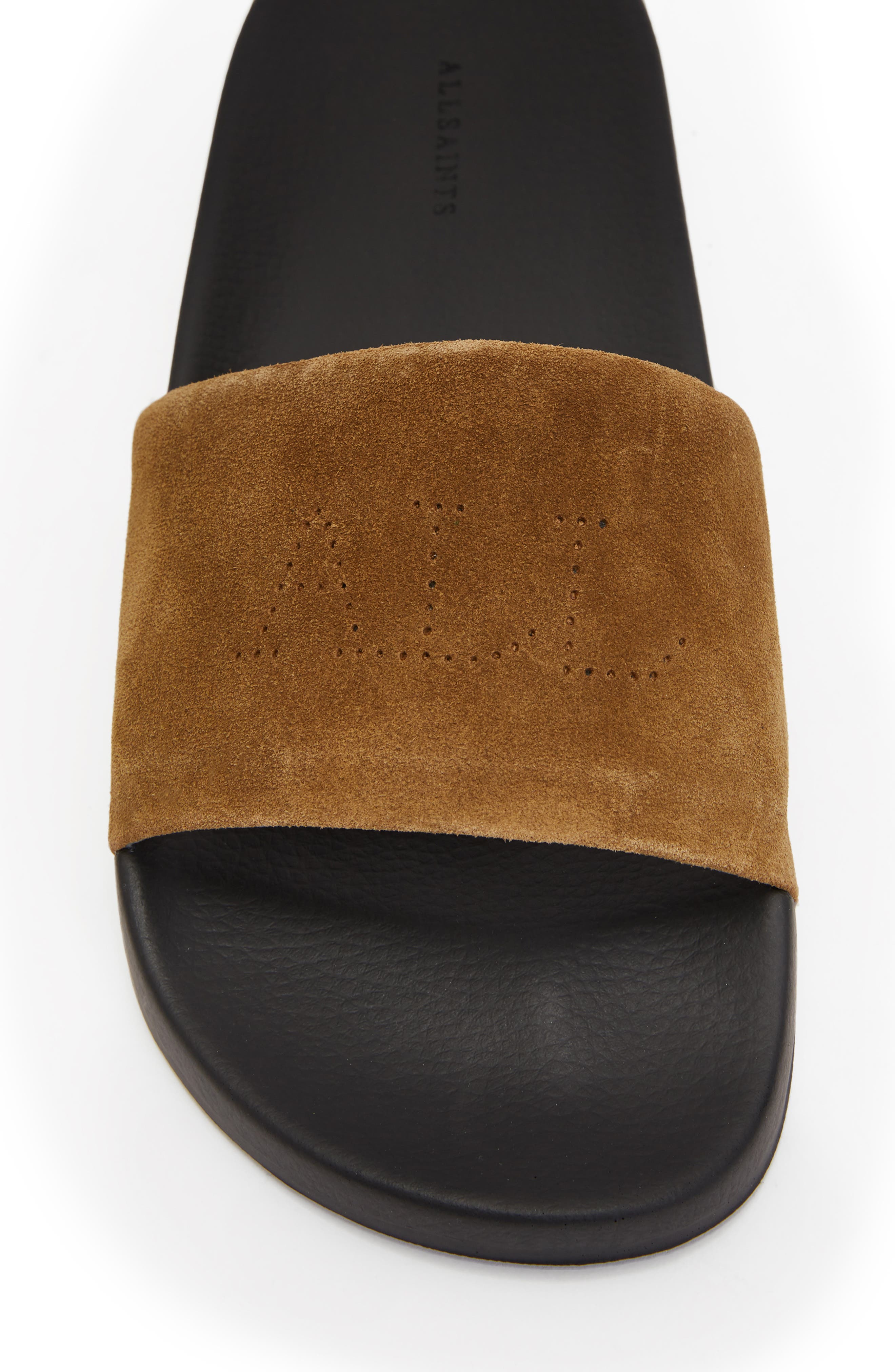 Karli Slide Sandal, Alternate, color, DARK TAN