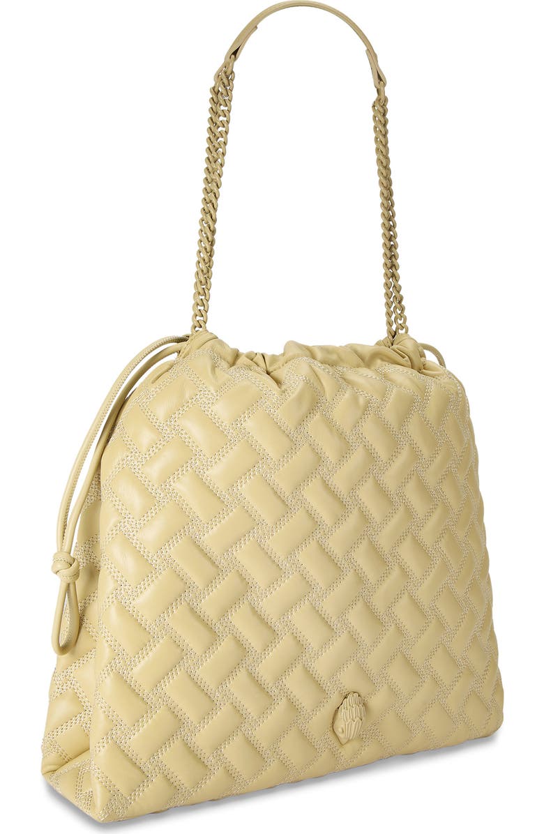 Kurt Geiger London Kensington Drawstring Quilted Leather Shoulder Bag, Alternate, color,