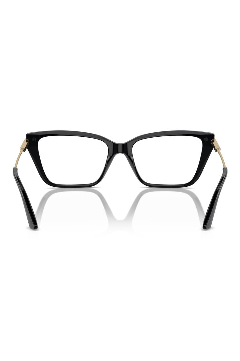 55mm Cat Eye Optical Glasses, Alternate, color, BLACK / DEMO LENS