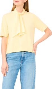 Halogen® Tie Neck Top