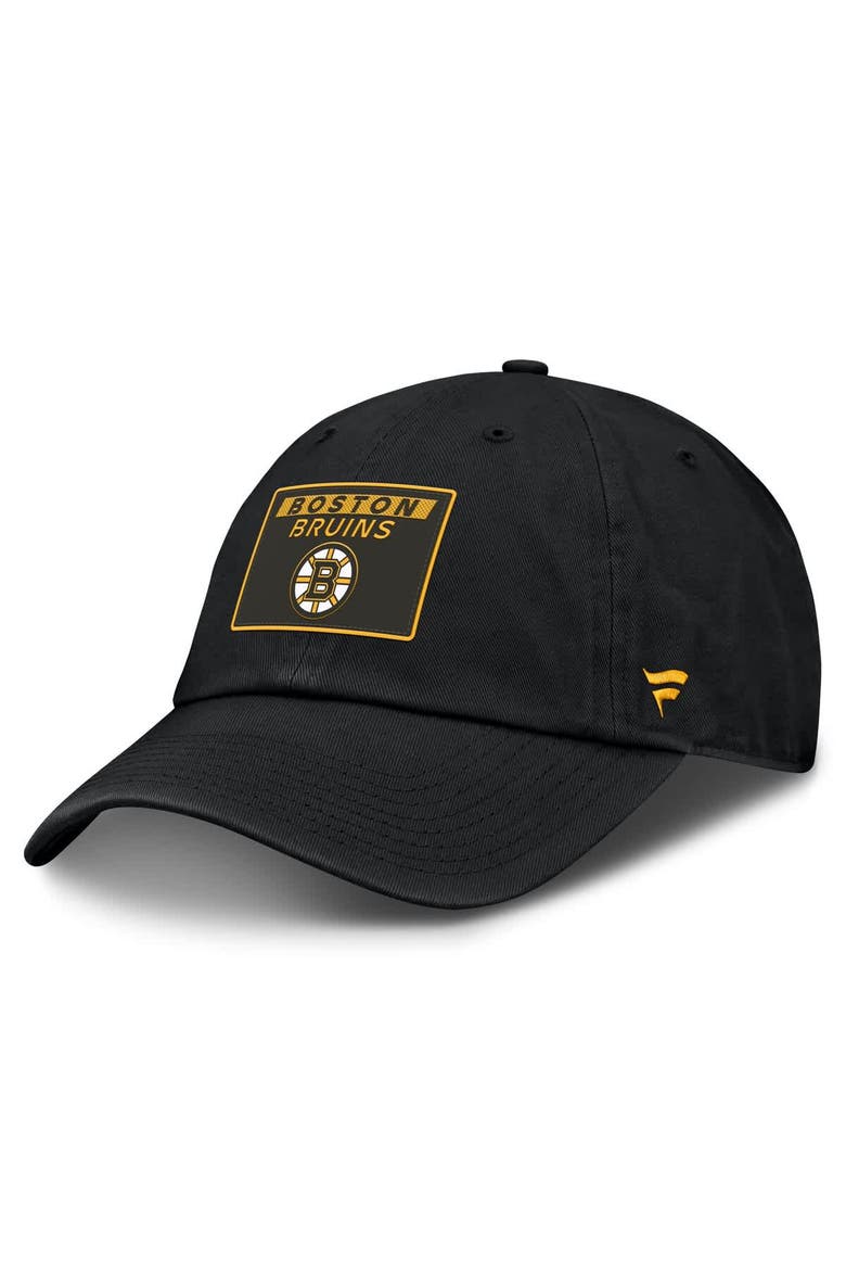 Men's Fanatics Black Boston Bruins Authentic Pro Prime Adjustable Hat, Main, color, Black