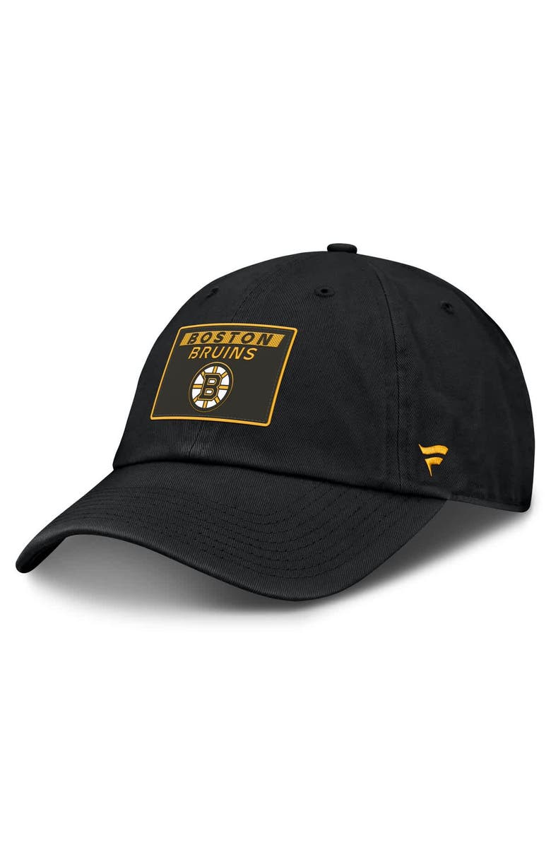 FANATICS Men's Fanatics Black Boston Bruins Authentic Pro Prime Adjustable Hat, Main, color, Black