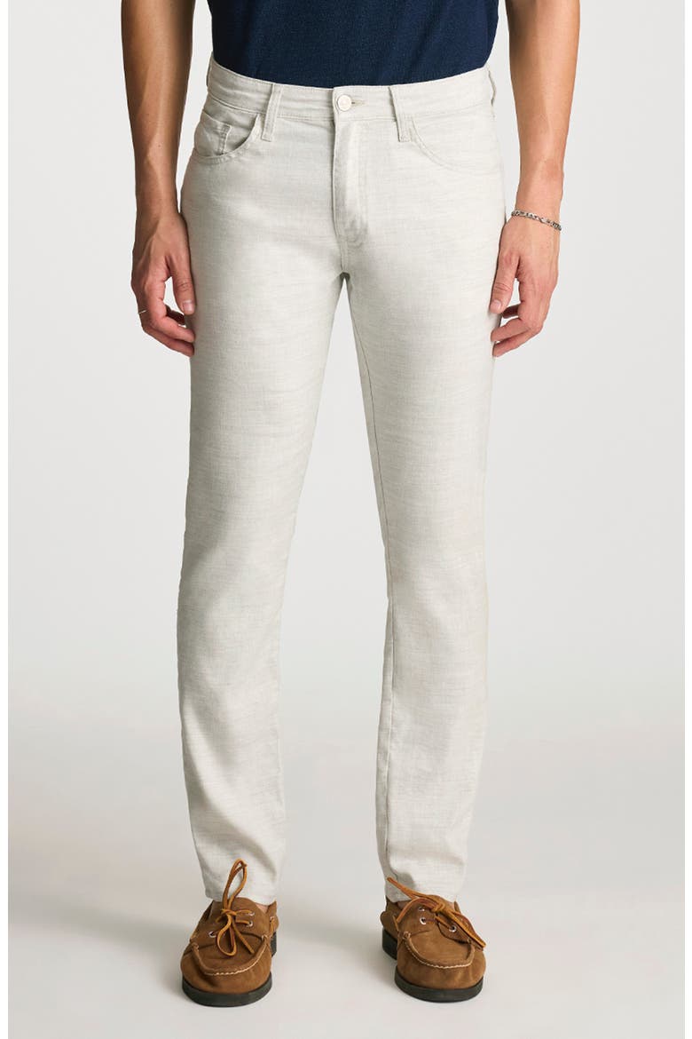 Marcus Slim Straight Leg Twill Pants, Main, color, NUDE LINEN