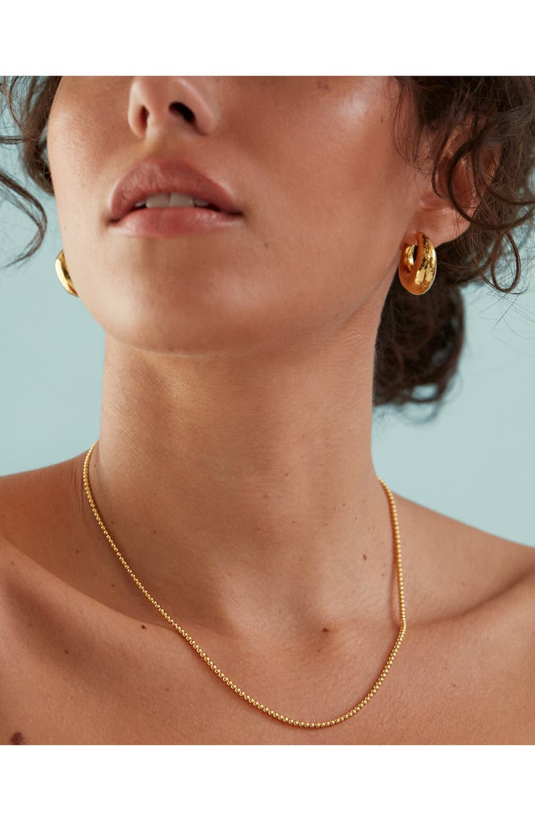 Monica Vinader 18K Gold Vermeil Ball Chain Necklace, Alternate, color,