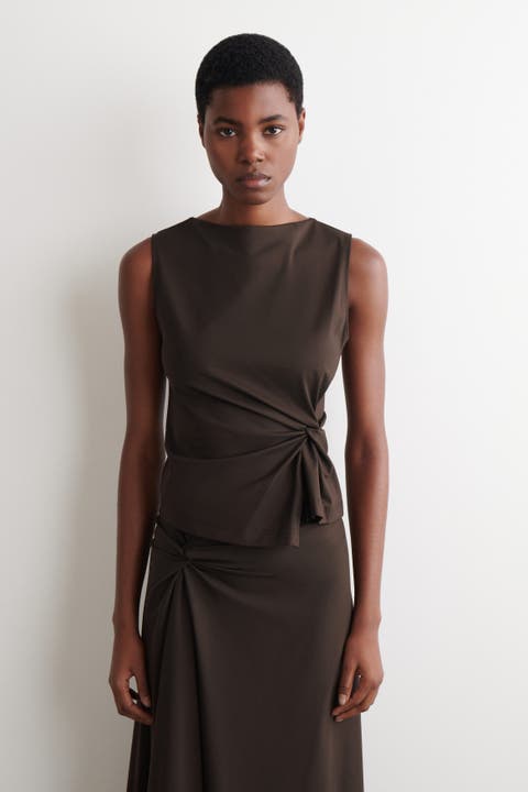 Twist-Detail Jersey Top