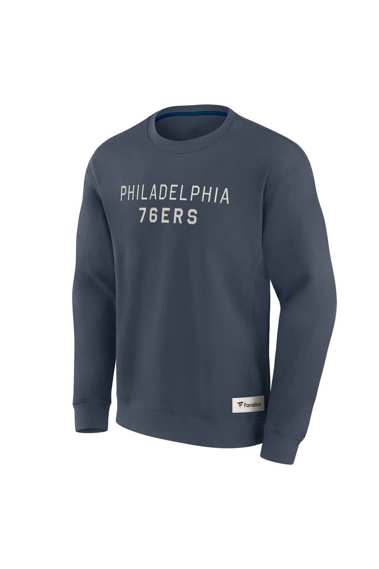 Men's Fanatics Blue Philadelphia 76ers Elements Future Ground Lettering Pullover Sweatshirt, Alternate, color, Blue