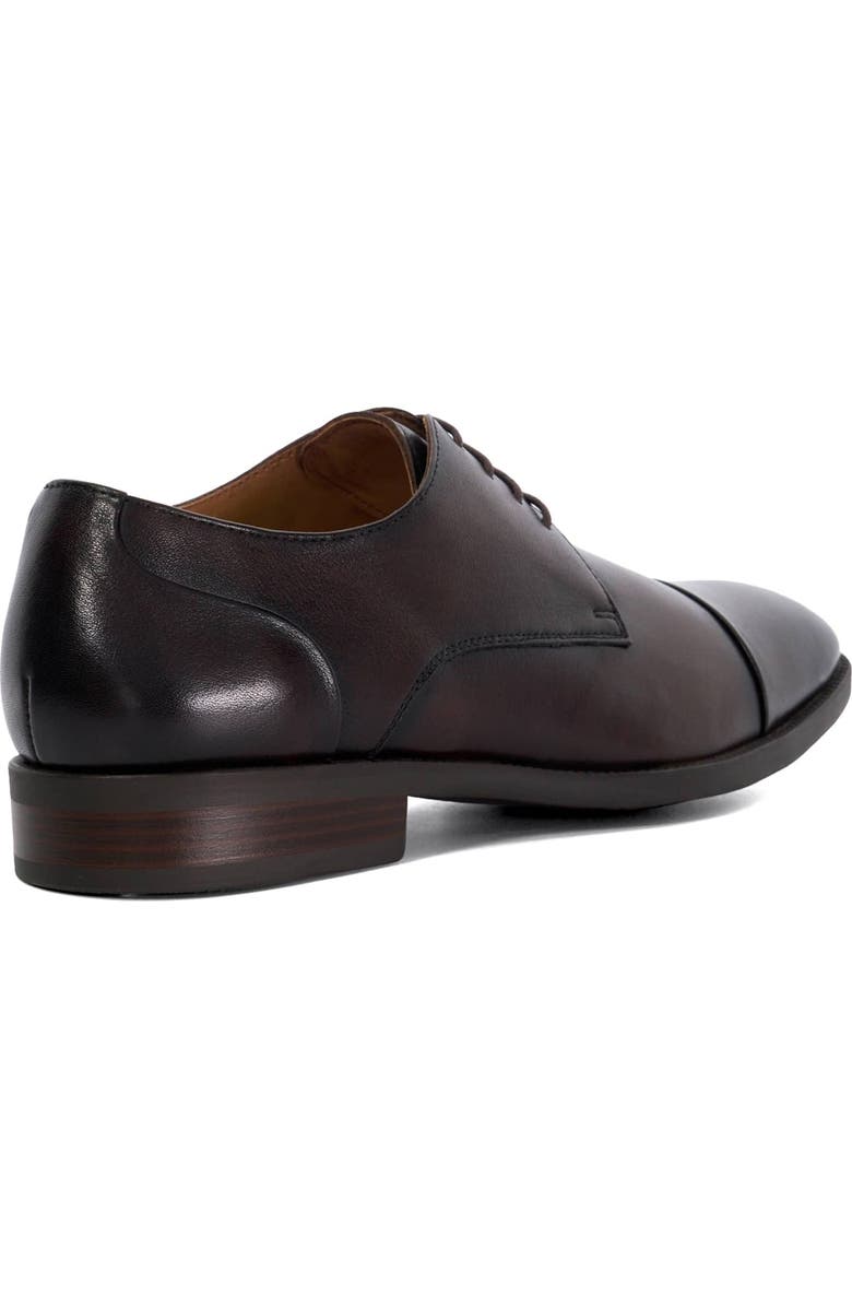 Dune London Suffix Plain Toe Oxford, Alternate, color, Brown