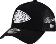 New Era Men's New Era Black Kansas City Chiefs City Script 9FORTY A-Frame Adjustable Hat