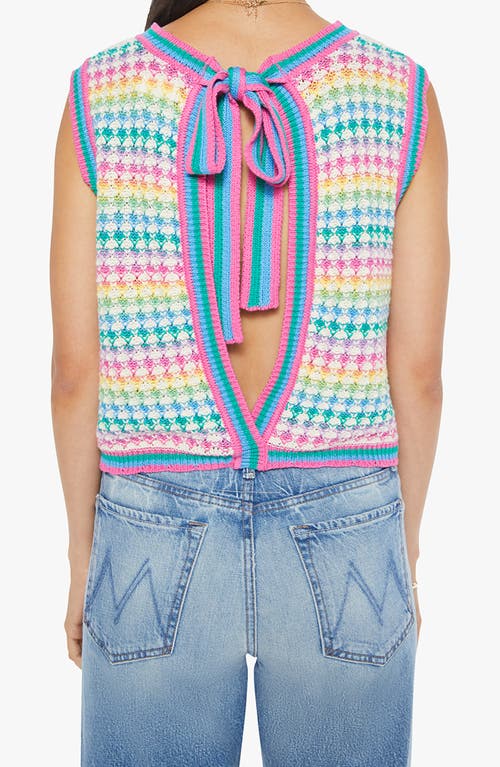 Mother The Open Back Sweater Tank In Multi
