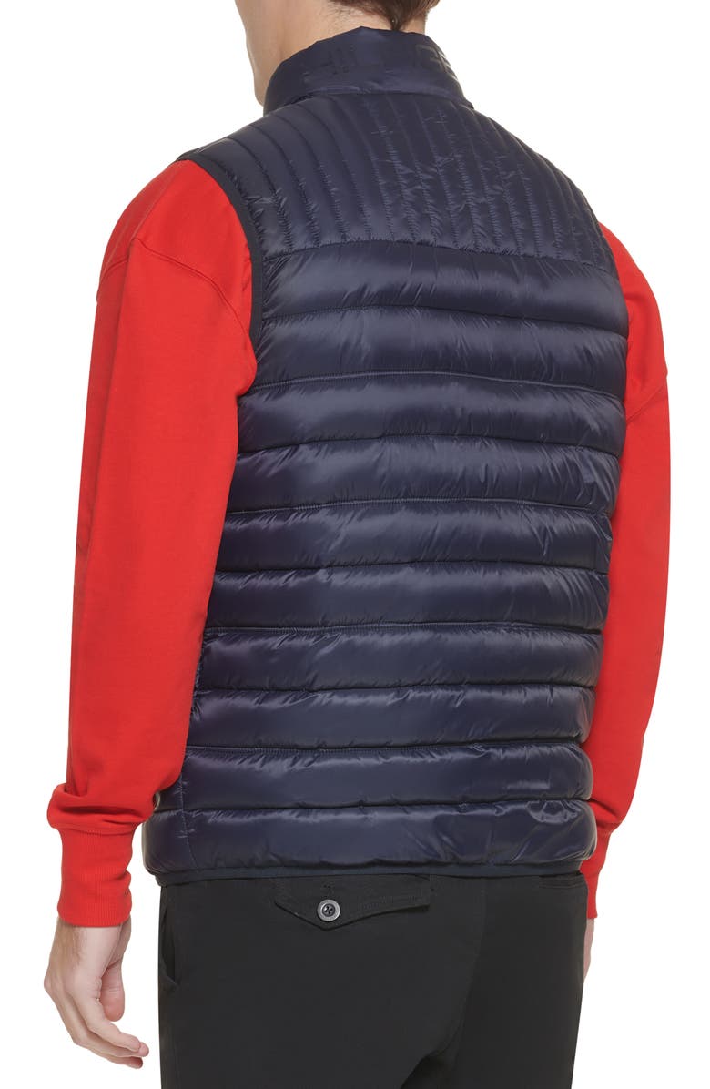 Tommy Hilfiger Packable Faux Down Vest, Alternate, color, Midnight